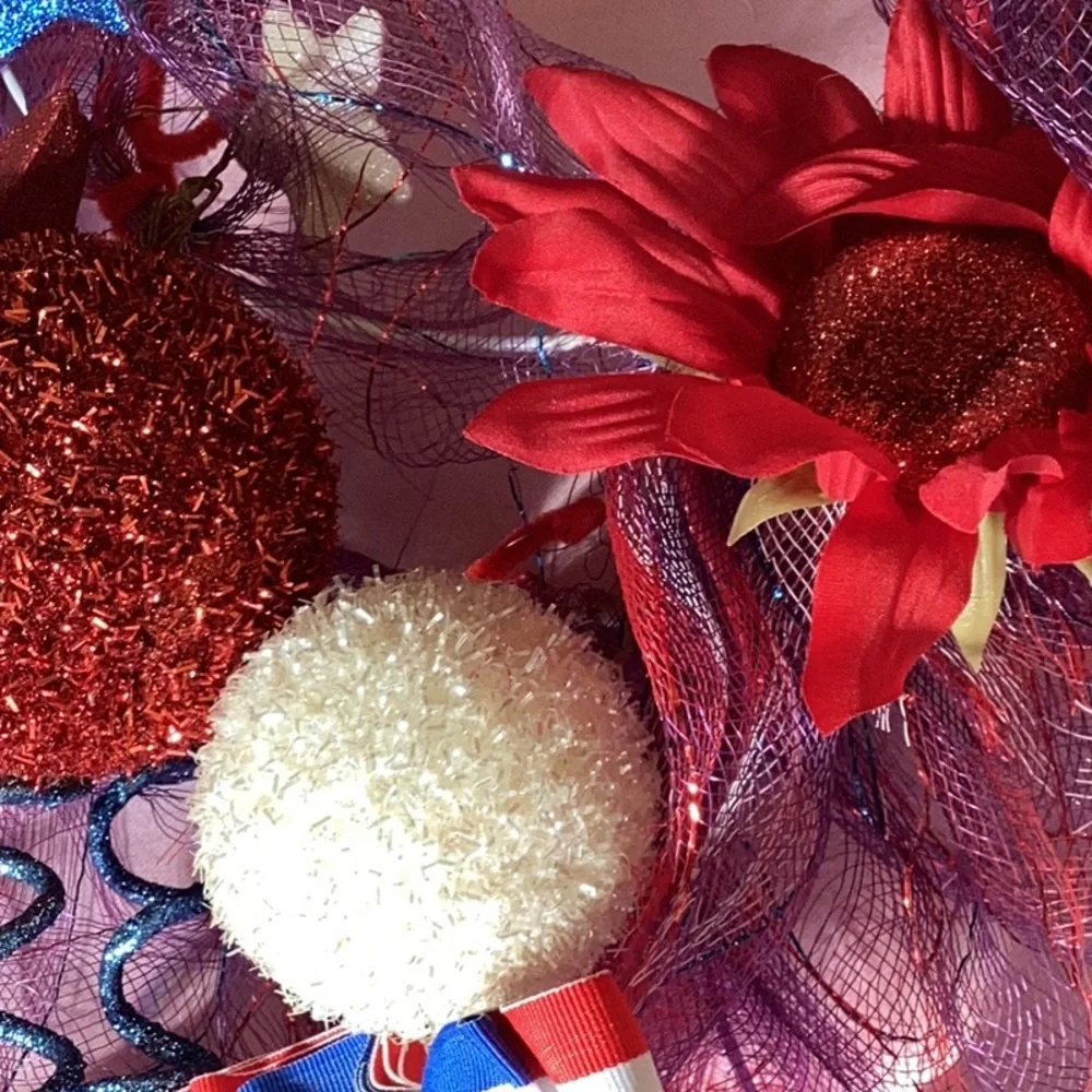Patriotic 4th of July Themed Wreath
